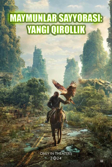 Maymunlar sayyorasi 4 Yangi qirollik Premyera Uzbek tilida 2024 tarjima kino Full HD skachat