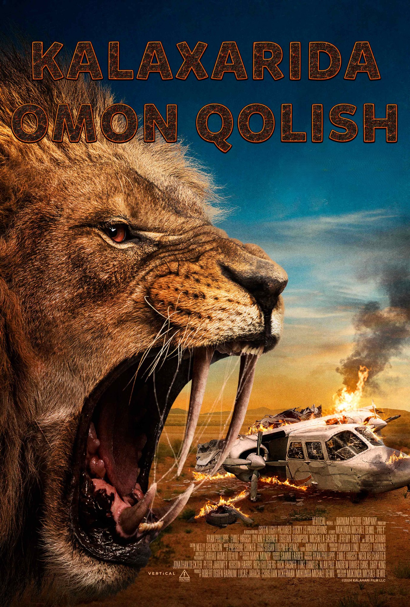 Kalaxarida omon qolish / Kalahari cho'lida tirik qolish / O'lja Uzbek tilida 2024 tarjima kino HD